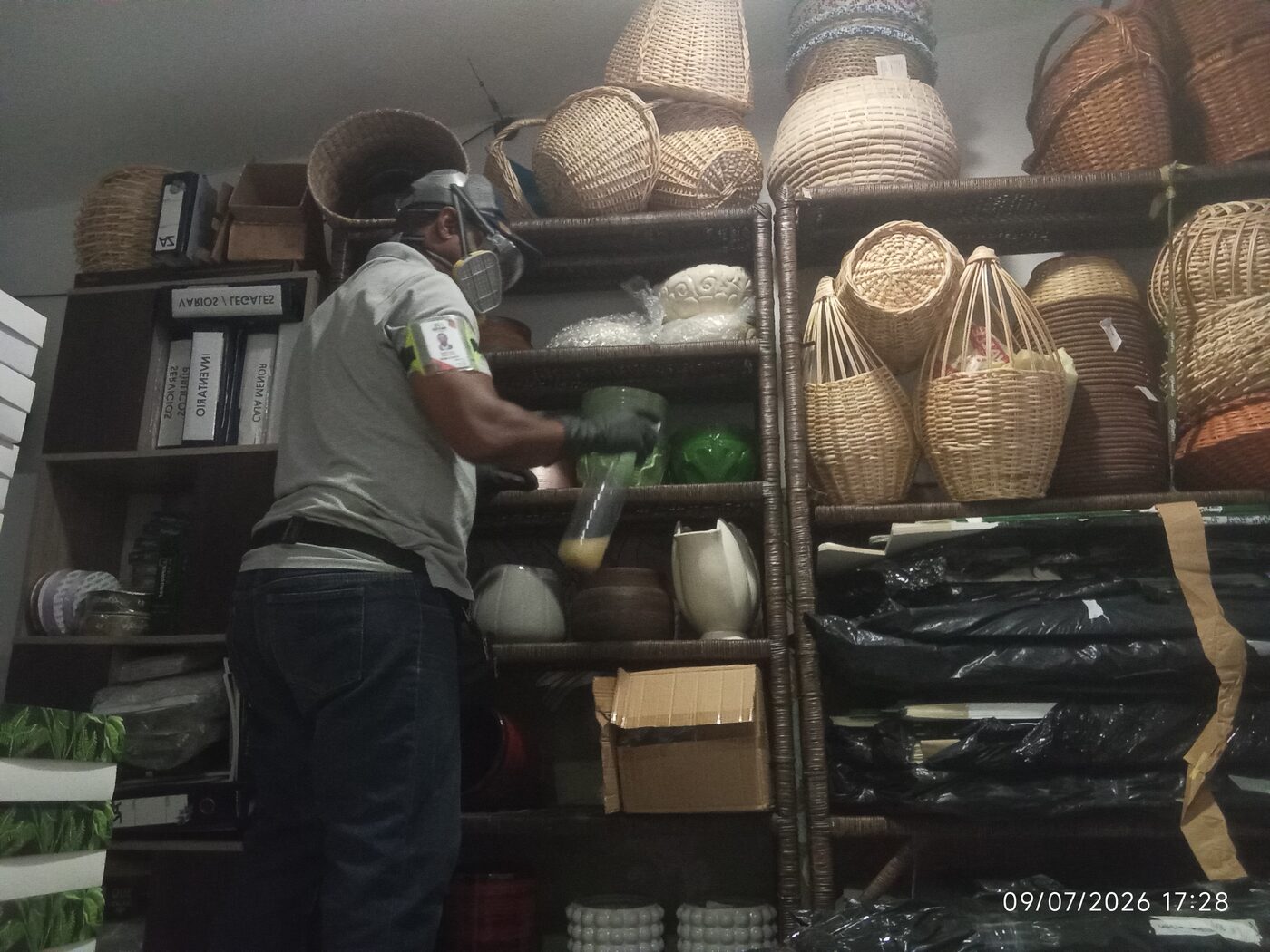 Fumigación de bodega de almacenamiento en Cali